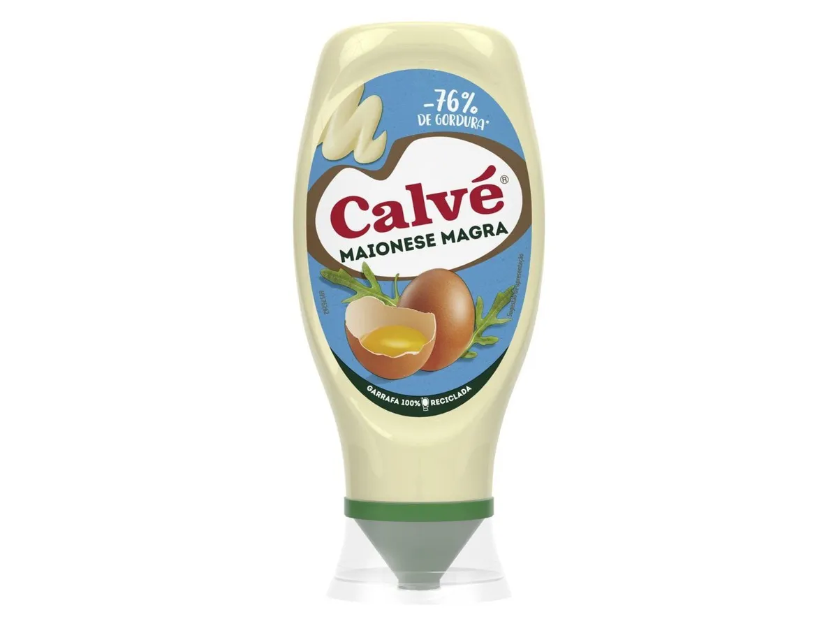 Maionese Calvé light top down 447 ml