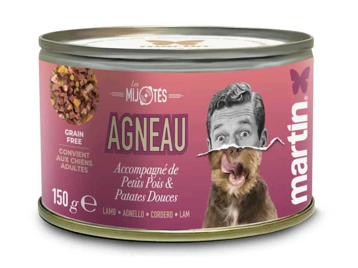 Comida húmida Martin Sellier cão borrego 150 g