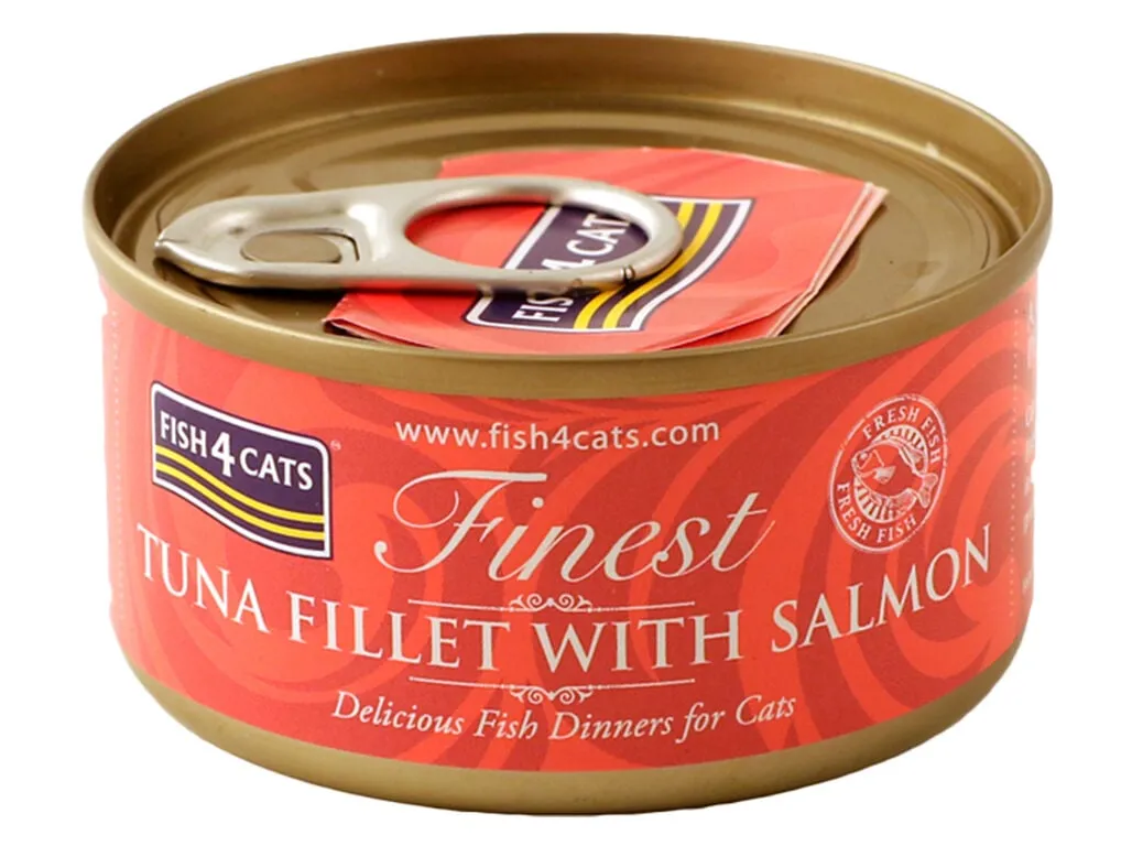 Comida húmida gato Fish4cats atum e salmão 70 g