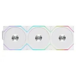 Ventoinha 120mm Lian Li UNI FAN TL120 Wireless RGB Reverse PWM Branca (Pack 3)