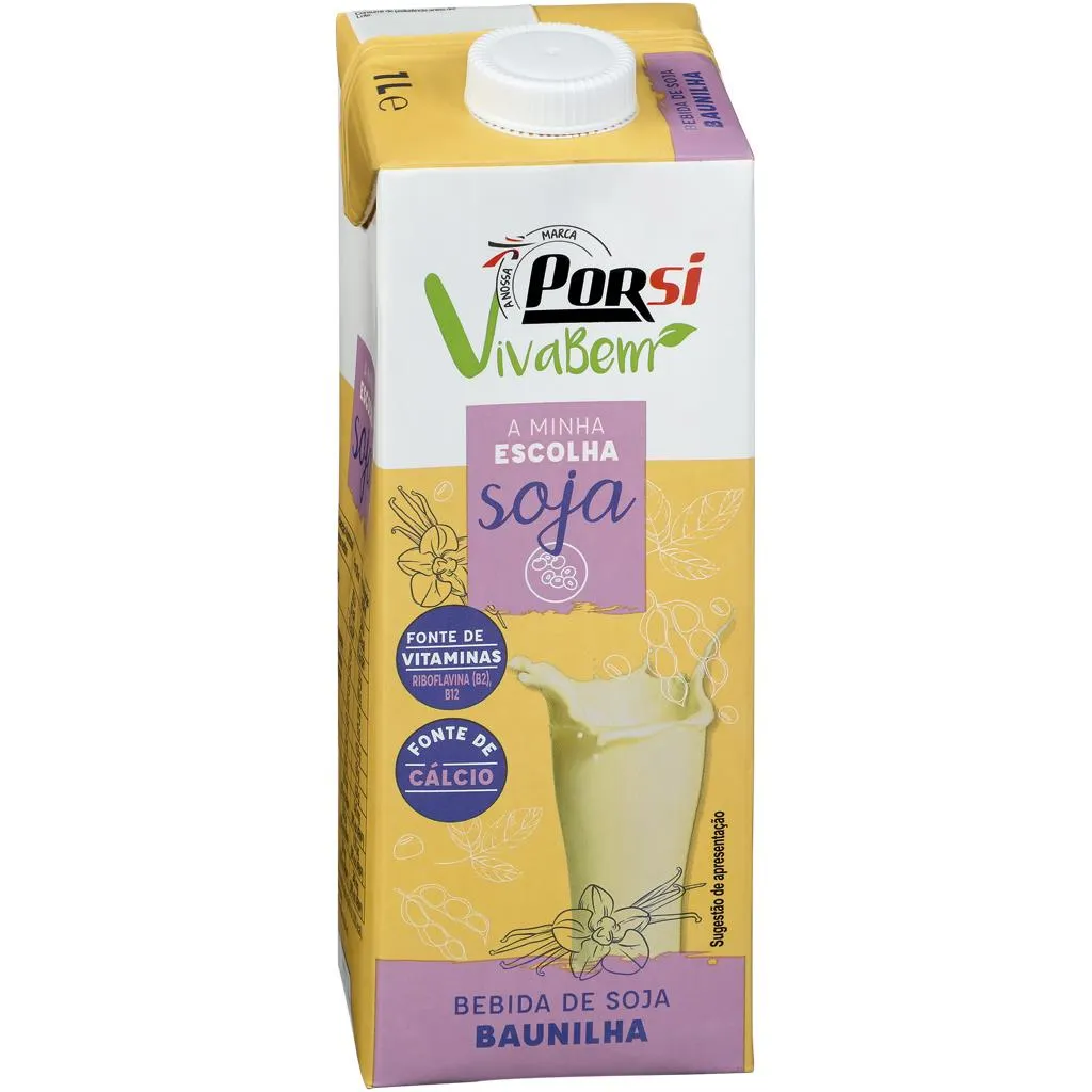 Bebida de Soja Sabor Baunilha 1l