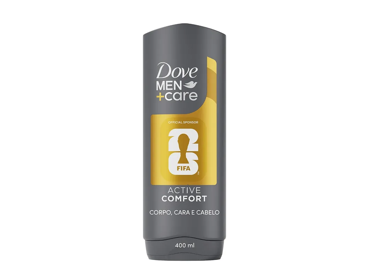 Gel de banho DOVE MEN active comfort 400 ml fifa