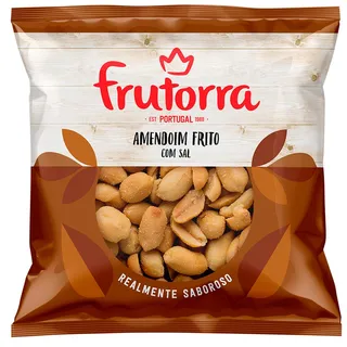 Amendoim frito com sal, embalagem de 150g Frutorra