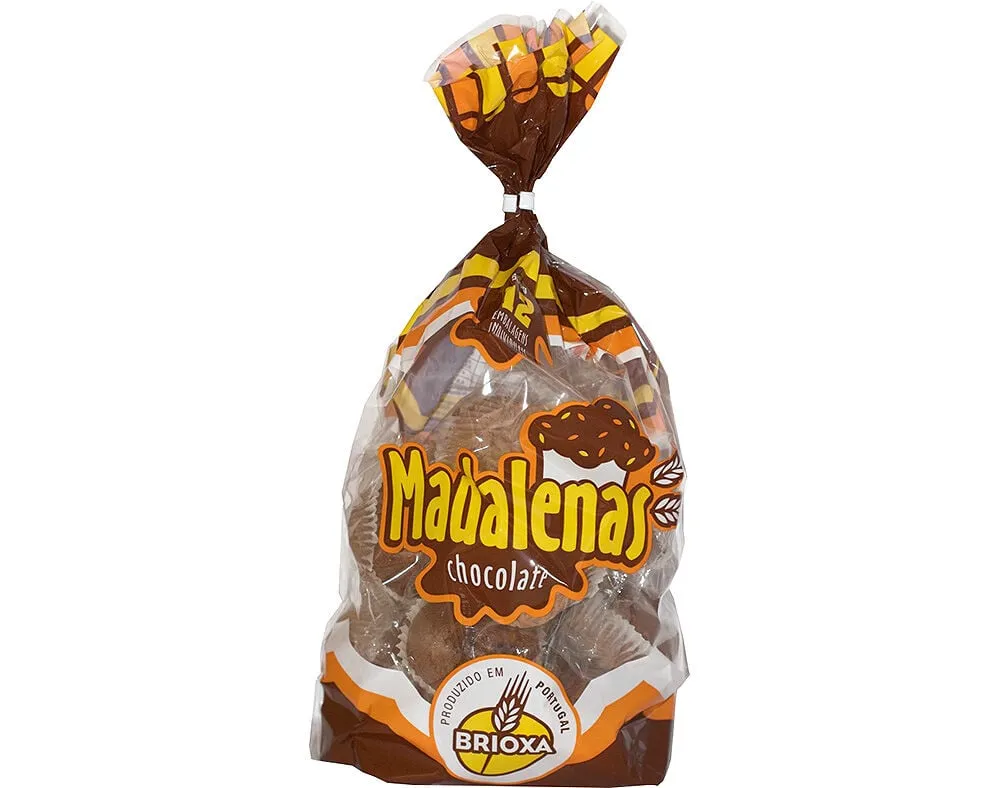 Madalenas Brioxa de chocolate saco 12un 500 g