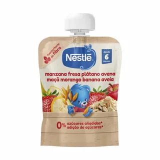 Bolsa de Fruta Maçã, Banana, Morango e Aveia Nestlé