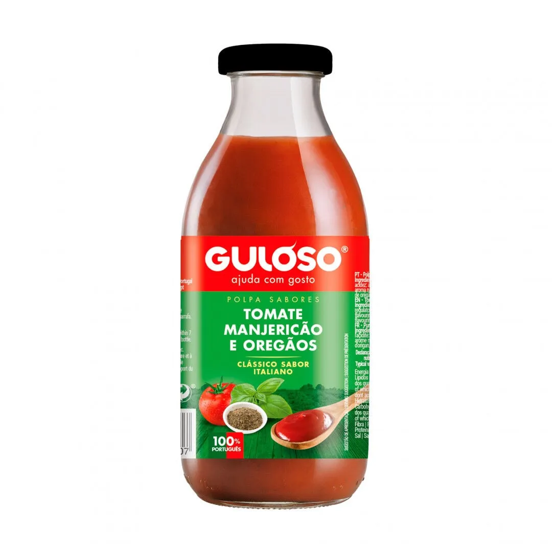 Polpa de Tomate com Manjericão e Oregãos