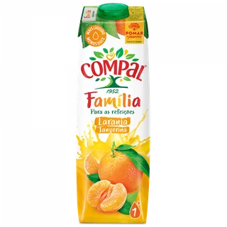 Sumo de Laranja e Tangerina Compal Família