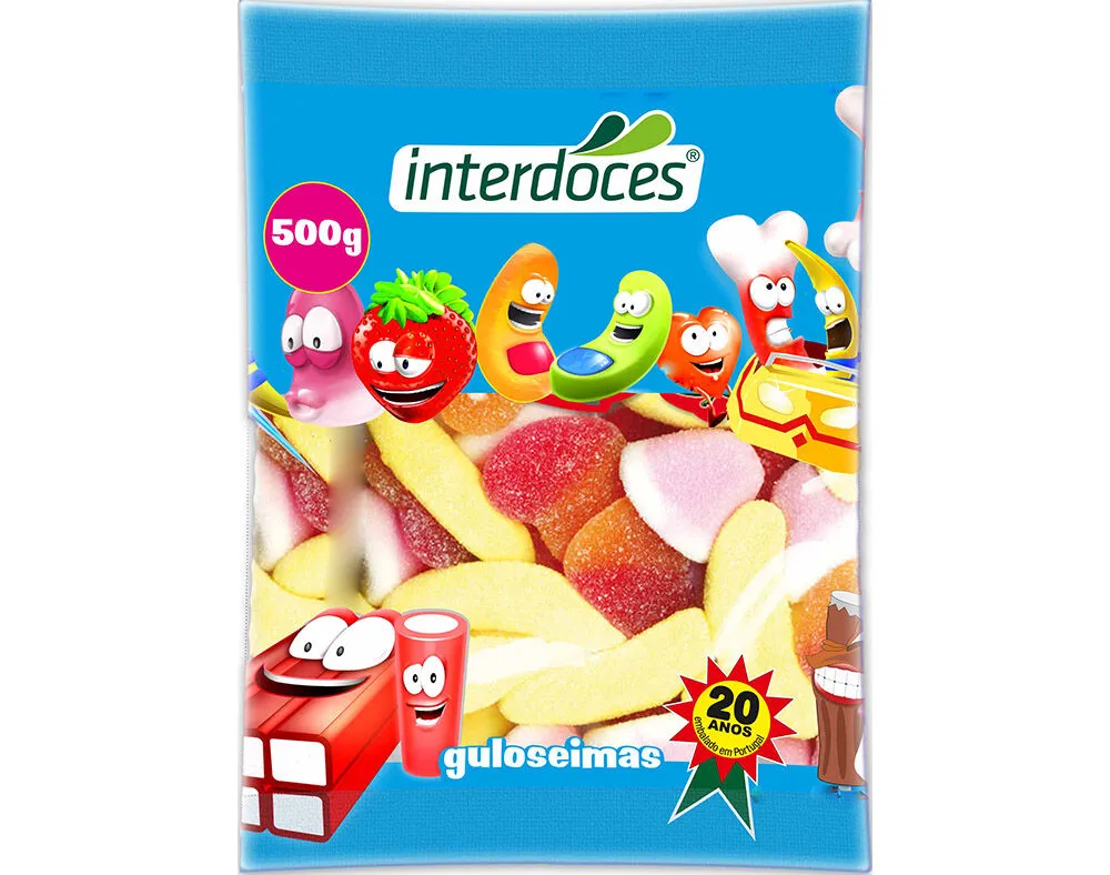 Gomas Interdoces sortido açúcar 500 g