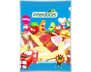 Gomas Interdoces sortido açúcar 500 g