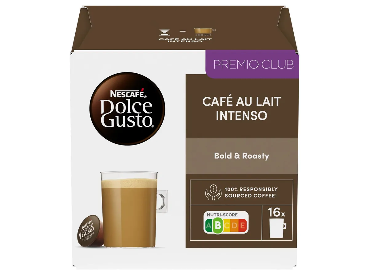 Cápsulas Dolce Gusto café au lait intenso 16un