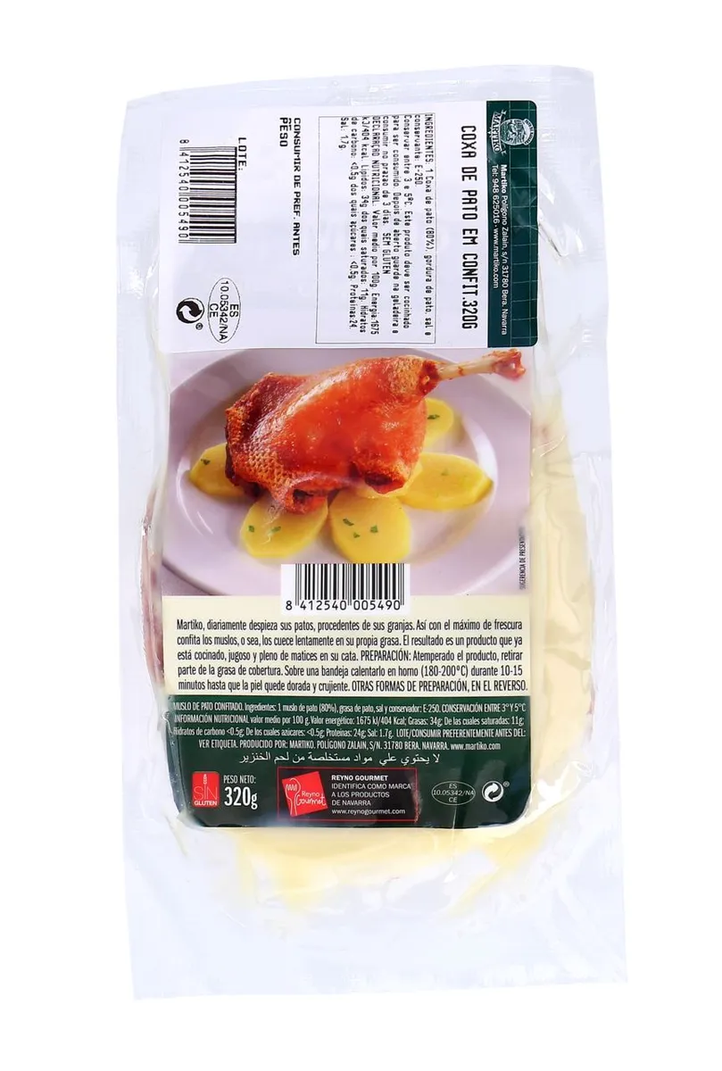 MARTIKO Perna De Pato Confitada 320 G
