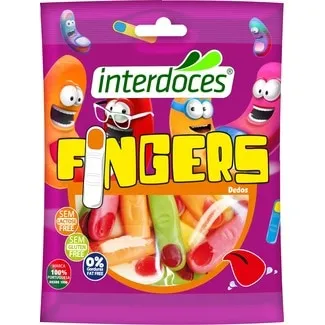 Gomas Dedos embalagem 90 g - Interdoces