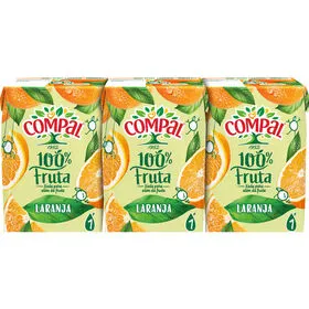 Sumo 100% Laranja Compal 100% Fruta