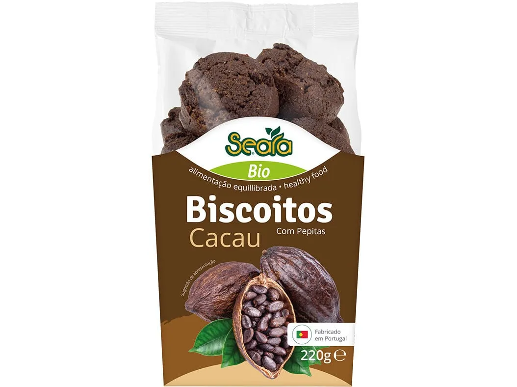 Biscoitos Seara de cacau bio 220 g