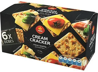 Bolacha Vieira cream craker doses 180 g