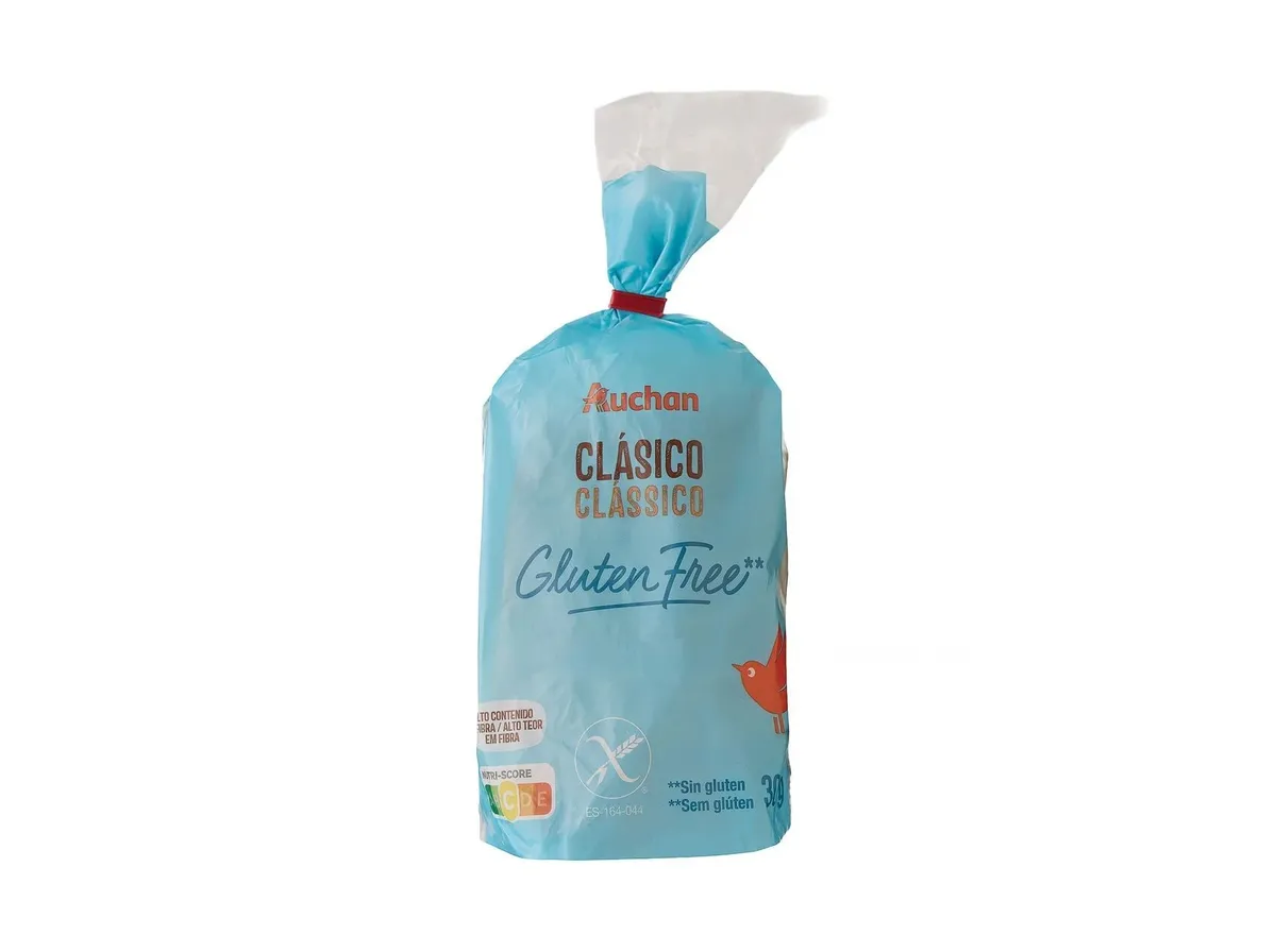 Pão Auchan forma sem glúten 300 g
