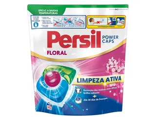 Cápsulas det. roupa máq Persil floral 40d