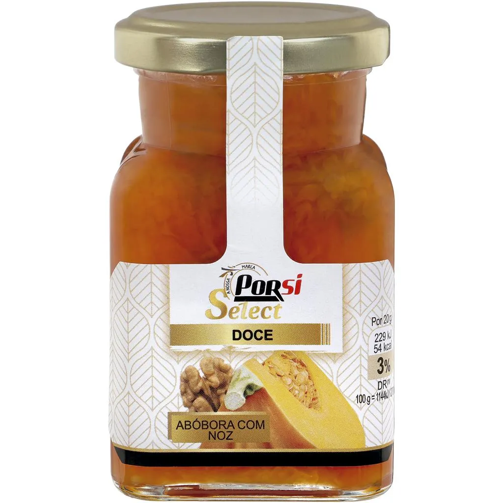 Doce de abóbora com noz