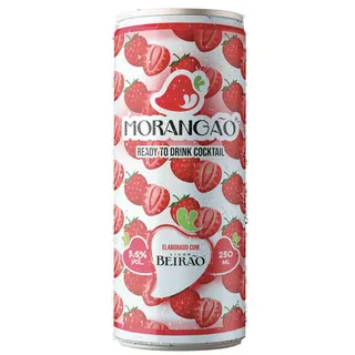 Cocktail morangão, lata de 250 ml Licor Beirão