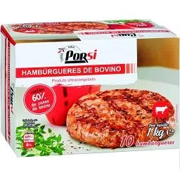 Hambúrguer Bovino 60% 1kg PorSi