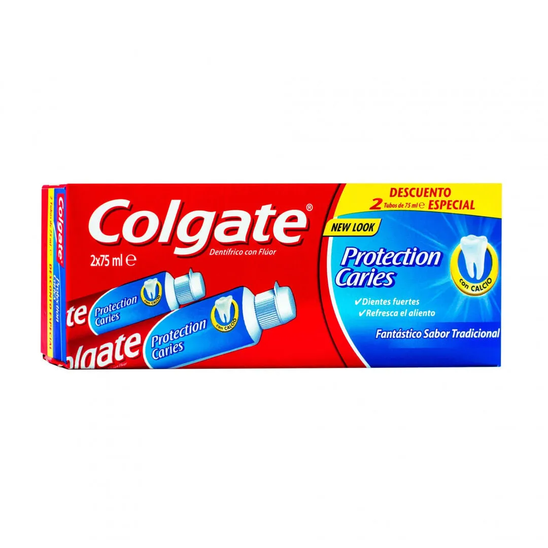 Pasta de Dentes Proteção Cáries Pack 2