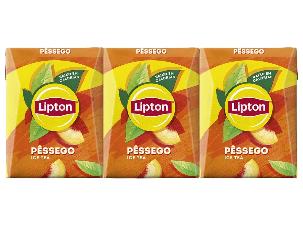 Ice tea Lipton pêssego 3 x 0,20 L