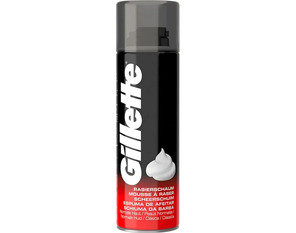 Espuma de barbear classic pele normal Gillette 200 ml