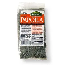 Semente papoila, embalagem de 125g Salutem