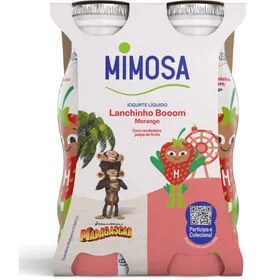 Iogurte Líquido Morango Infantil Lanchinho Booom Mimosa