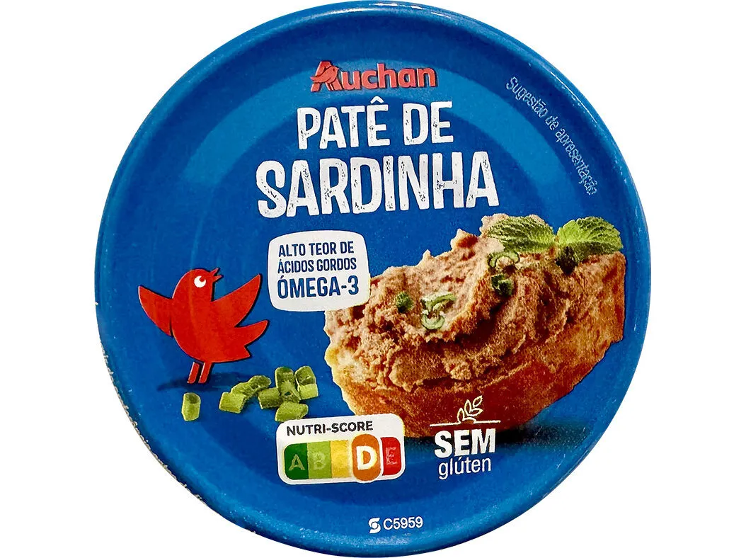 Paté de sardinha Auchan 65 g
