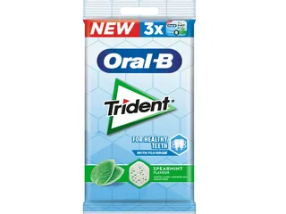 Pastilhas Trident oral-b elásticas spearmint mtp 3un