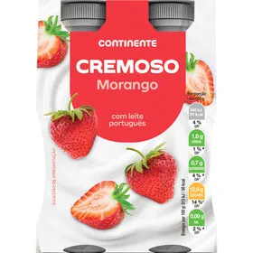 Iogurte Líquido Cremoso Morango Continente