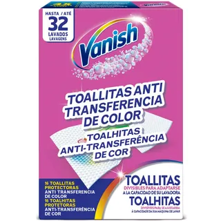 Toalhitas Antitransferência de Cor Vanish