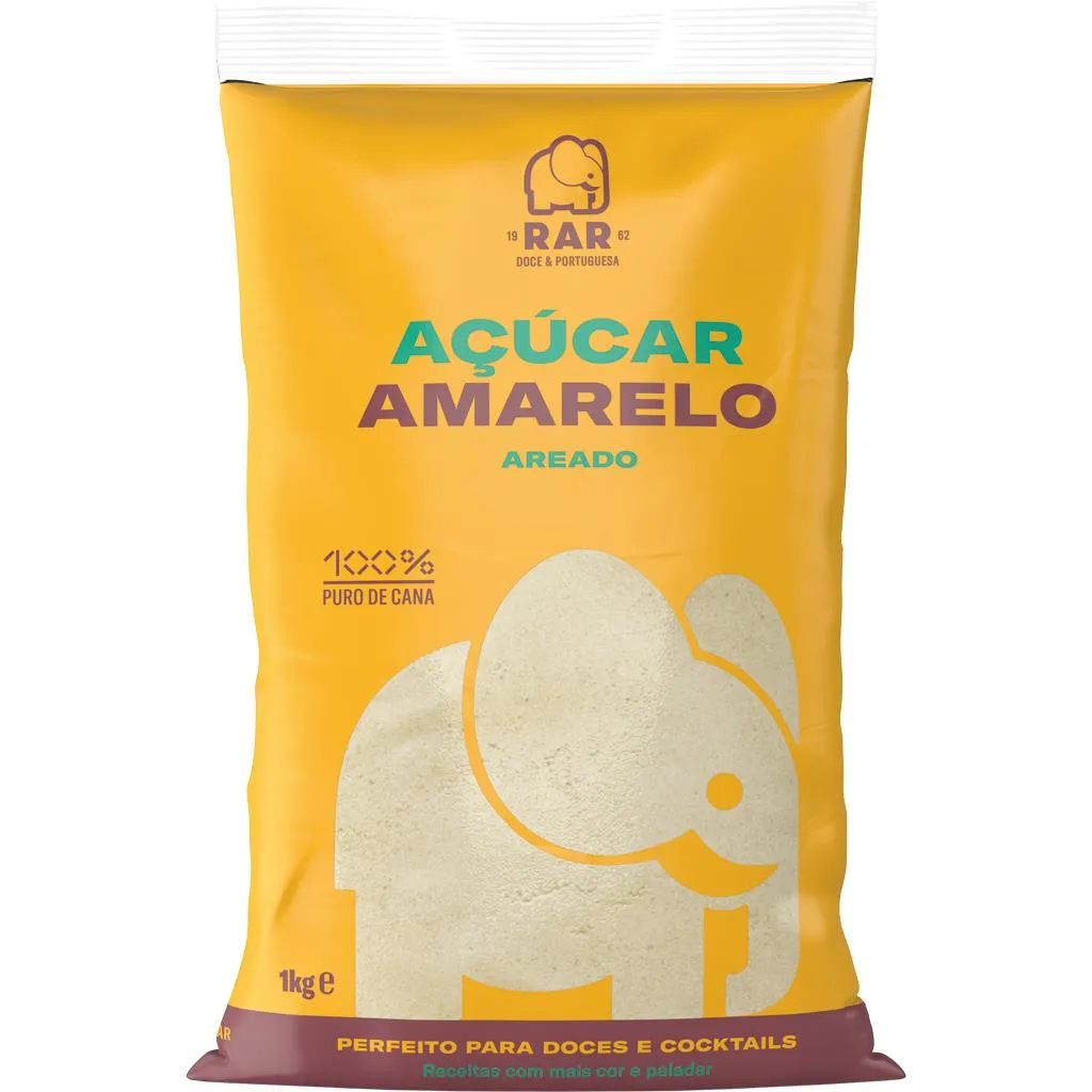 Açúcar Amarelo Areado, emb. 1 kg