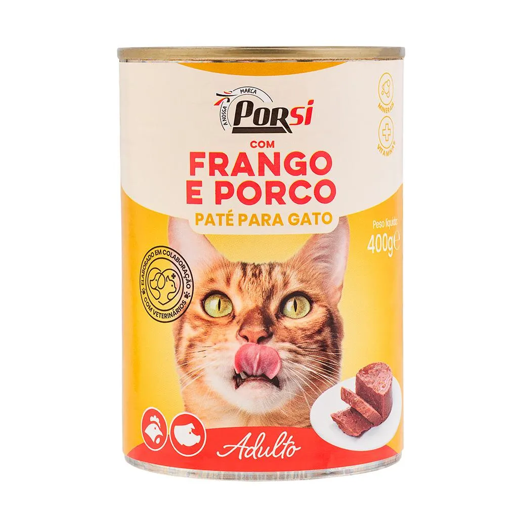 Alimento Humido Gato Frango e Porco 400g