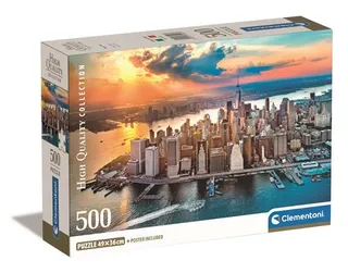 Puzzle High Quality Collection Compact: New York - 500 Peças - Clementoni