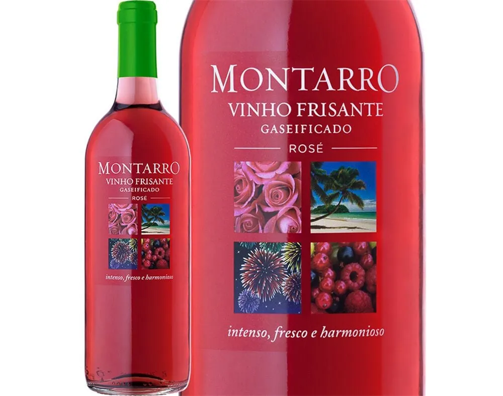 Vinho rosé frisante Montarro 0,75 L