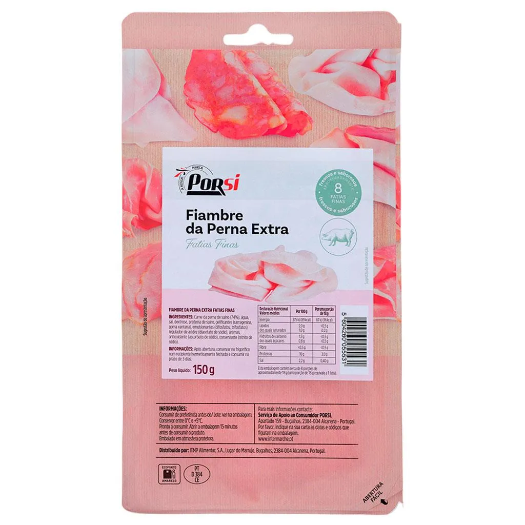 Fiambre da Perna Extra Fatias Finas 150g