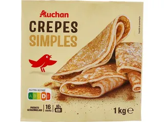 crepes auchan simples 16un 1kg