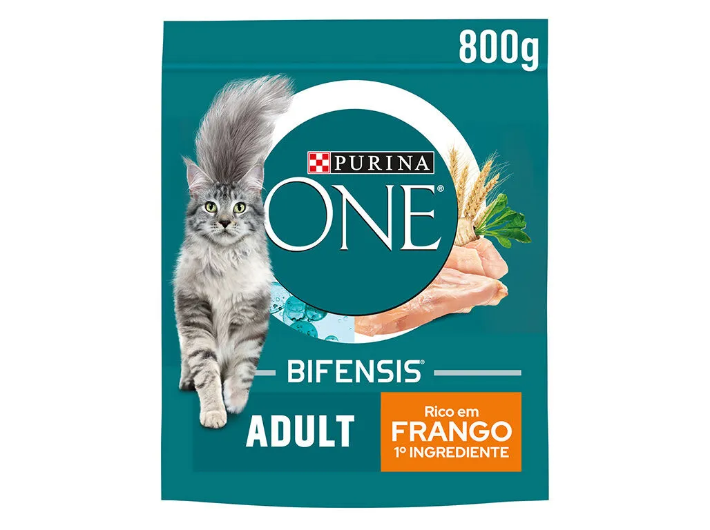 Ração para gato Purina ONE adulto com frango e arroz 800 g