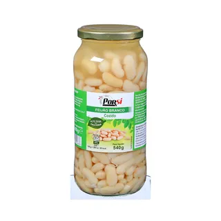Feijao Branco Cozido Frasco 540g PorSi