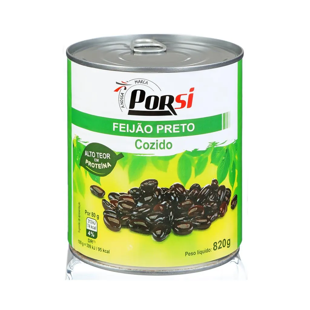 Feijao Preto Cozido 820g
