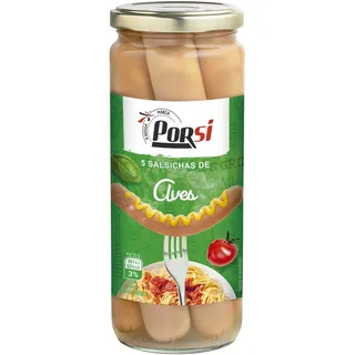 Salsichas Aves Frasco 5 Unidades PorSi