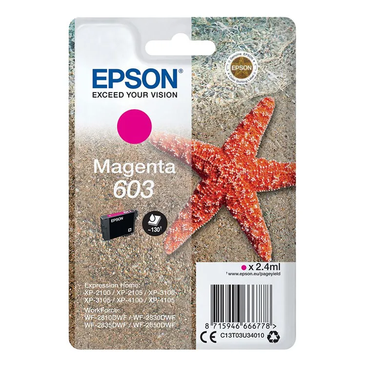 TINTEIRO EPSON 603 MAGENTA C13T03U3
