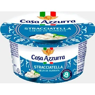 Queijo Stracciatella unidade 150 g - Casa Azzurra