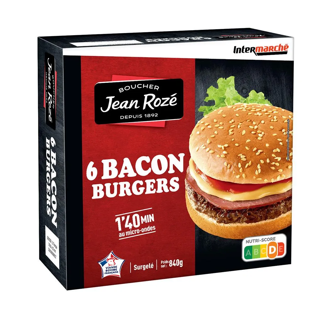 6 Bacon Burger 840g