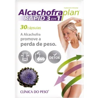 Alcachofra Plan Rapid 3 em 1 embalagem 30 cápsulas - Fharmonat
