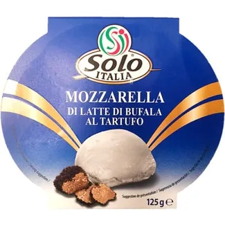 Mozzarella Bufala com Trufa embalagem 125 g - Solo Itália