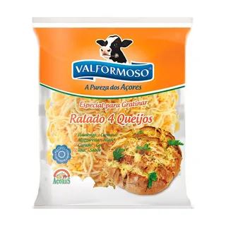 Queijo ralado 4 queijos, 150g Valformoso