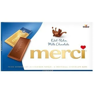 Chocolate de Leite embalagem 100 g - Merci
